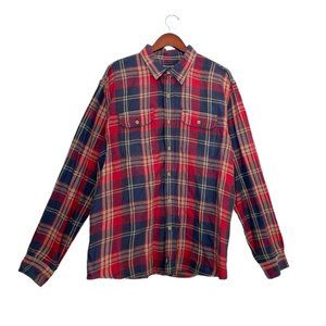 Abercrombie Fitch Flannel Shirt Plaid Long Sleeve- Men’s Size XL- EUC